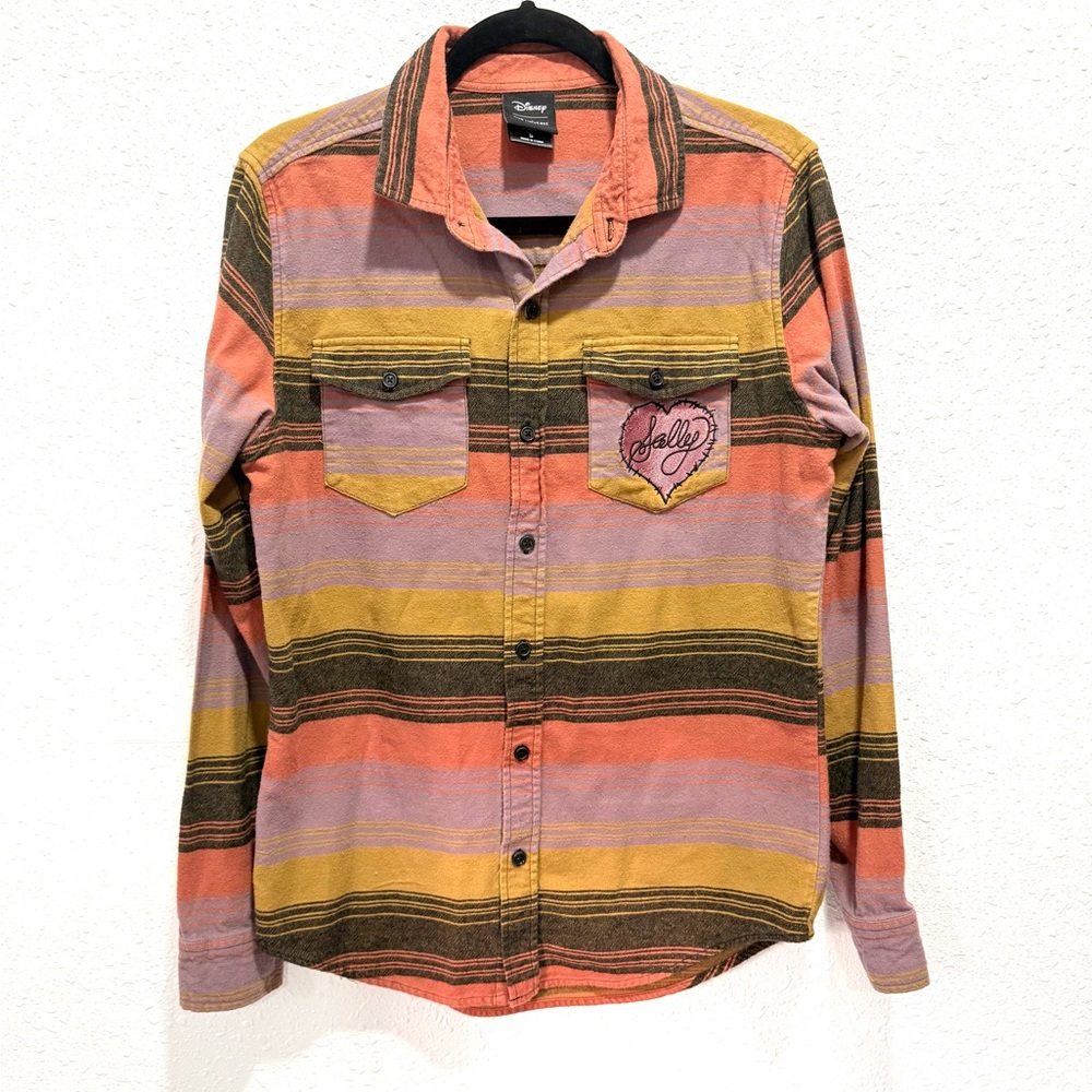 Disney The Nightmare‎ Before Christmas Sally Striped Flannel Shirt S - Picture 8 of 10